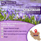Saffron Mood and Sleep Support Dietary Supplement Gummies