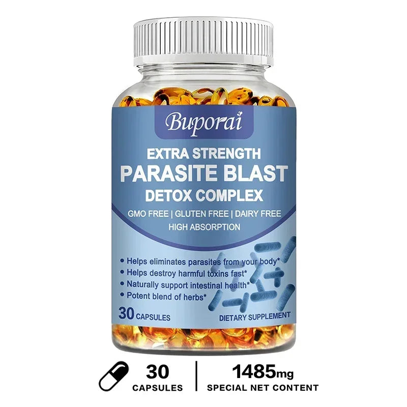 Parasite Blast Detox Complex Intestinal Cleanse Digestion Supplement