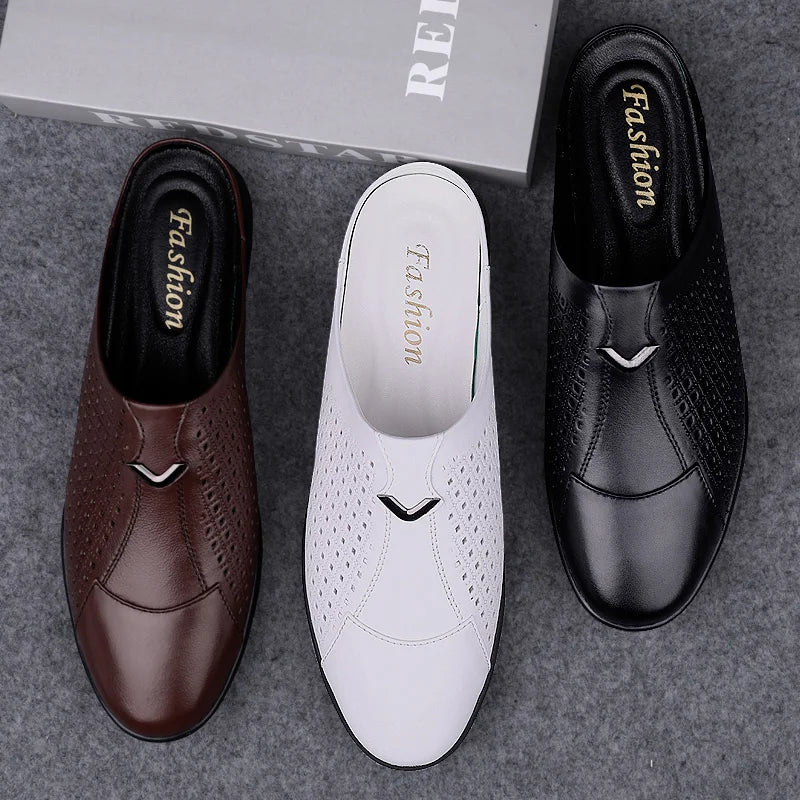 Men's Genuine Leather Slip-On Loafers