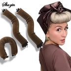 Heatless Hair Curling Rod Headband Set with Hook