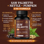 Saw Palmetto Capsules for Prostate and Hair Health