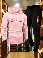 Men's Winter Fleece Hoodie and Jogger Pants Set