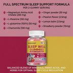 L-Theanine and Herbal Blend Sleep Support Dietary Supplement Gummies