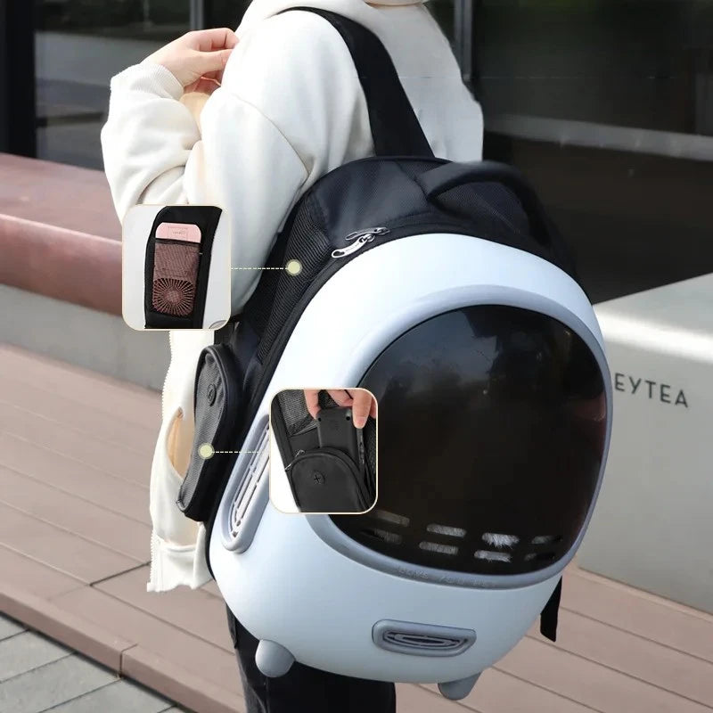 Breathable Space Capsule Pet Carrier Backpack for Cats Dogs