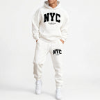 Men's Hooded Tracksuit Hoodie and Jogger Pants Two-Piece Set