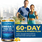 Omega 3 Fish Oil High EPA DHA Dietary Supplement Softgels