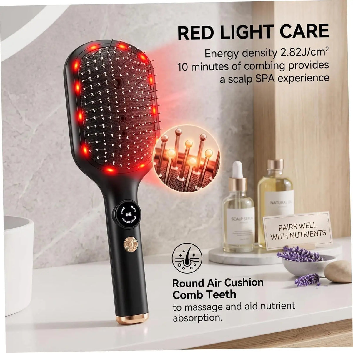 3-in-1 Rechargeable Electric Spray Hair Brush