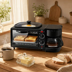 Multifunctional 3-in-1 Stainless Steel Breakfast Machine