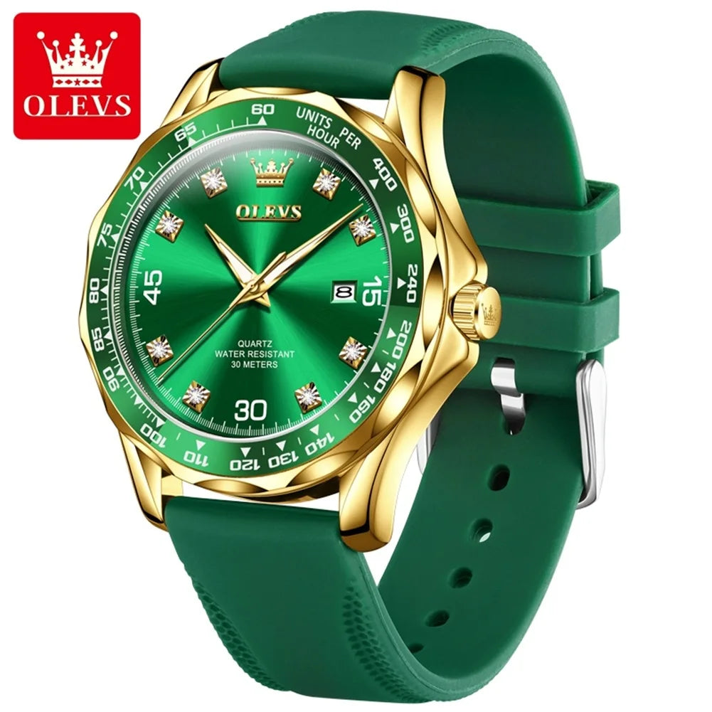 Men's Quartz Stainless Steel Watch with Auto Date