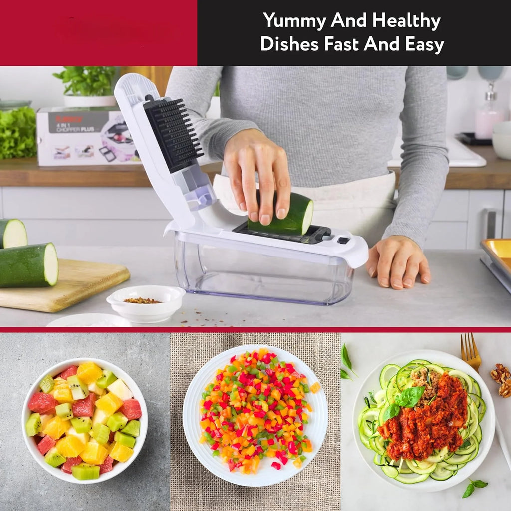 Vegetable Chopper and Spiral Slicer with Container Set