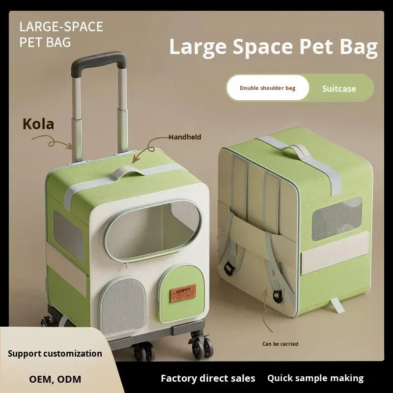 Large Breathable Detachable Pet Carrier Backpack for Cats Dogs