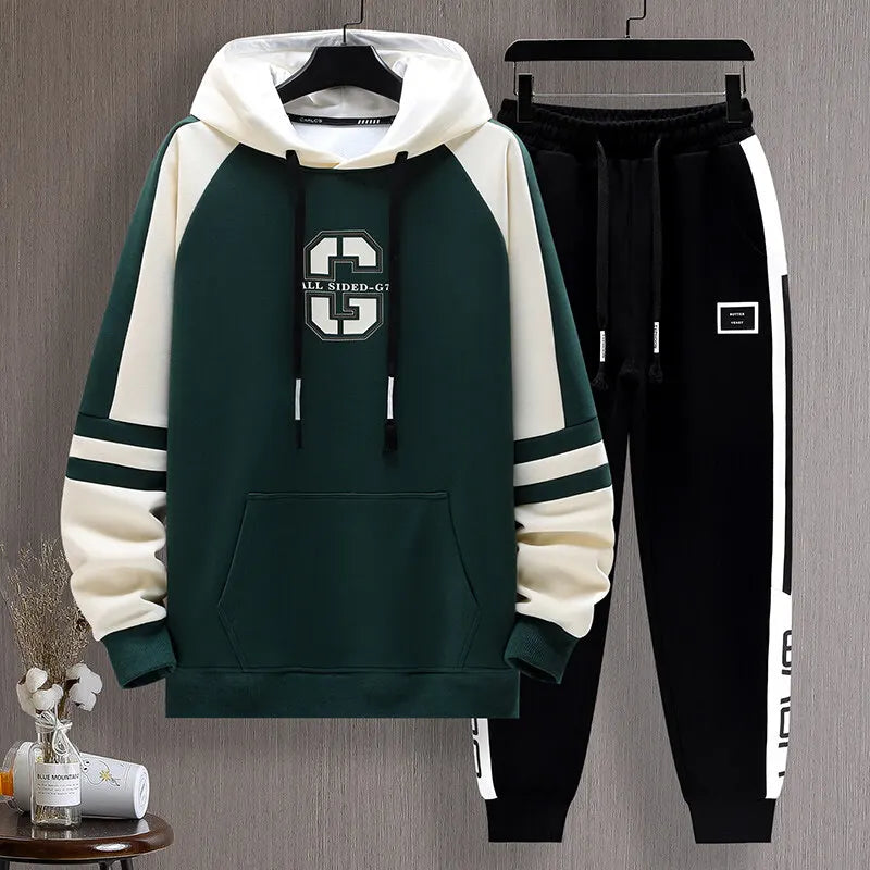 Men's Cotton Hoodie and Jogger Two Piece Set