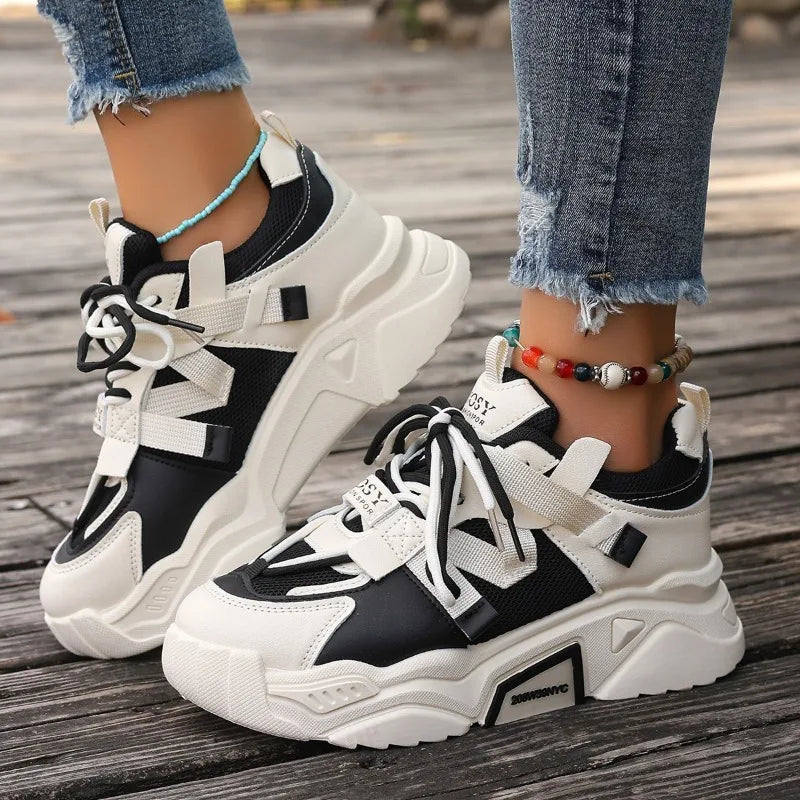 Women's Breathable Mesh Platform Sneakers