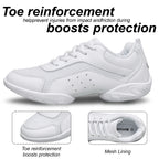 Kids' White Split Sole Cheer Dance Sneakers