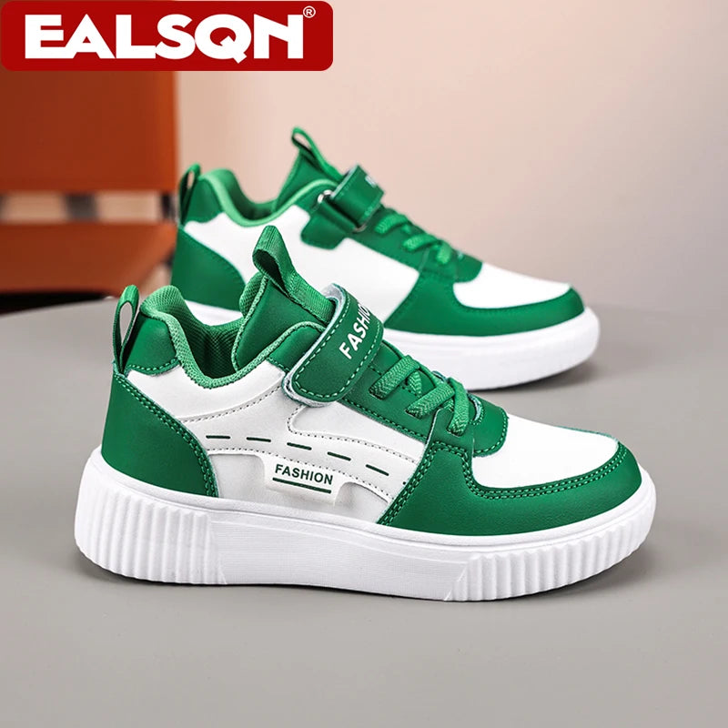 Kids' PU Leather Non-Slip Basketball Sneakers