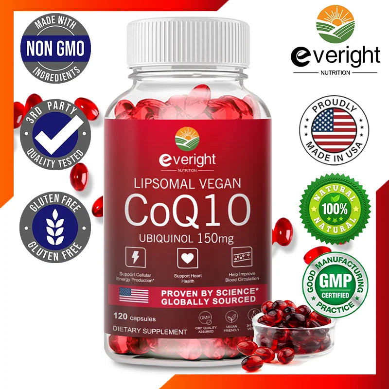 Liposomal CoQ10 150mg Ubiquinol Supplement Capsules