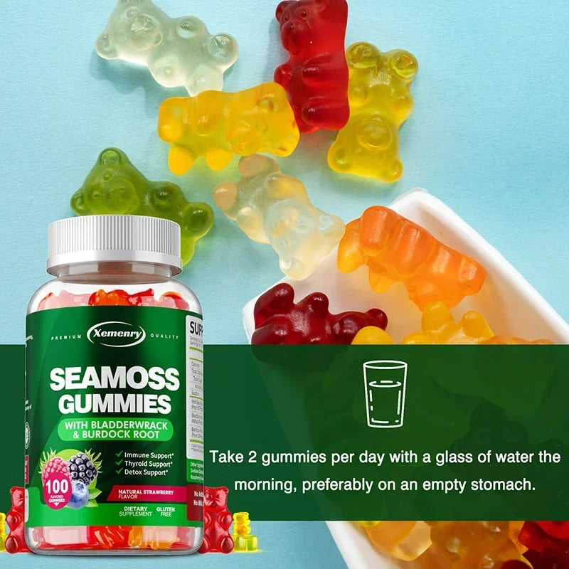 Sea Moss Thyroid and Joint Health Support Dietary Supplement Gummies