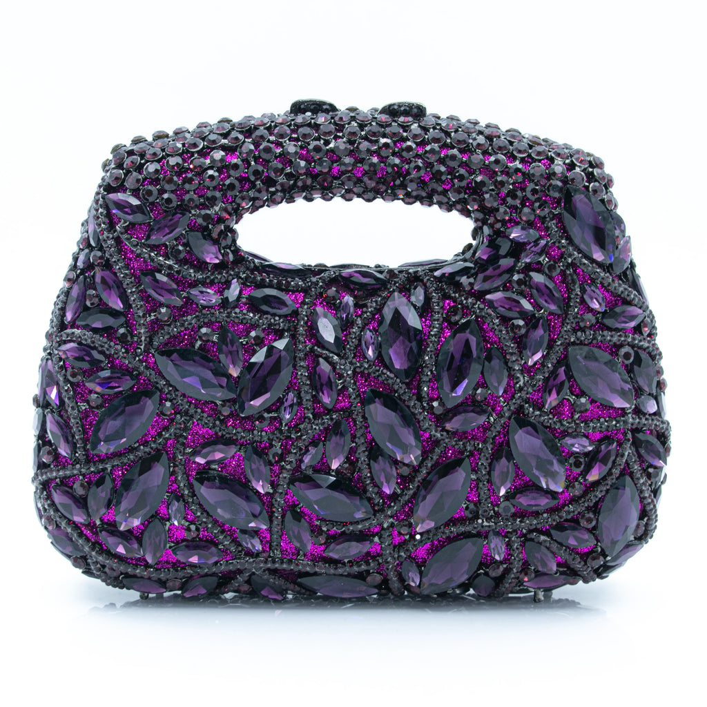 Women's Luxury Rhinestone Top Handle Evening Clutch Bag