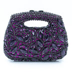 Women's Luxury Rhinestone Top Handle Evening Clutch Bag