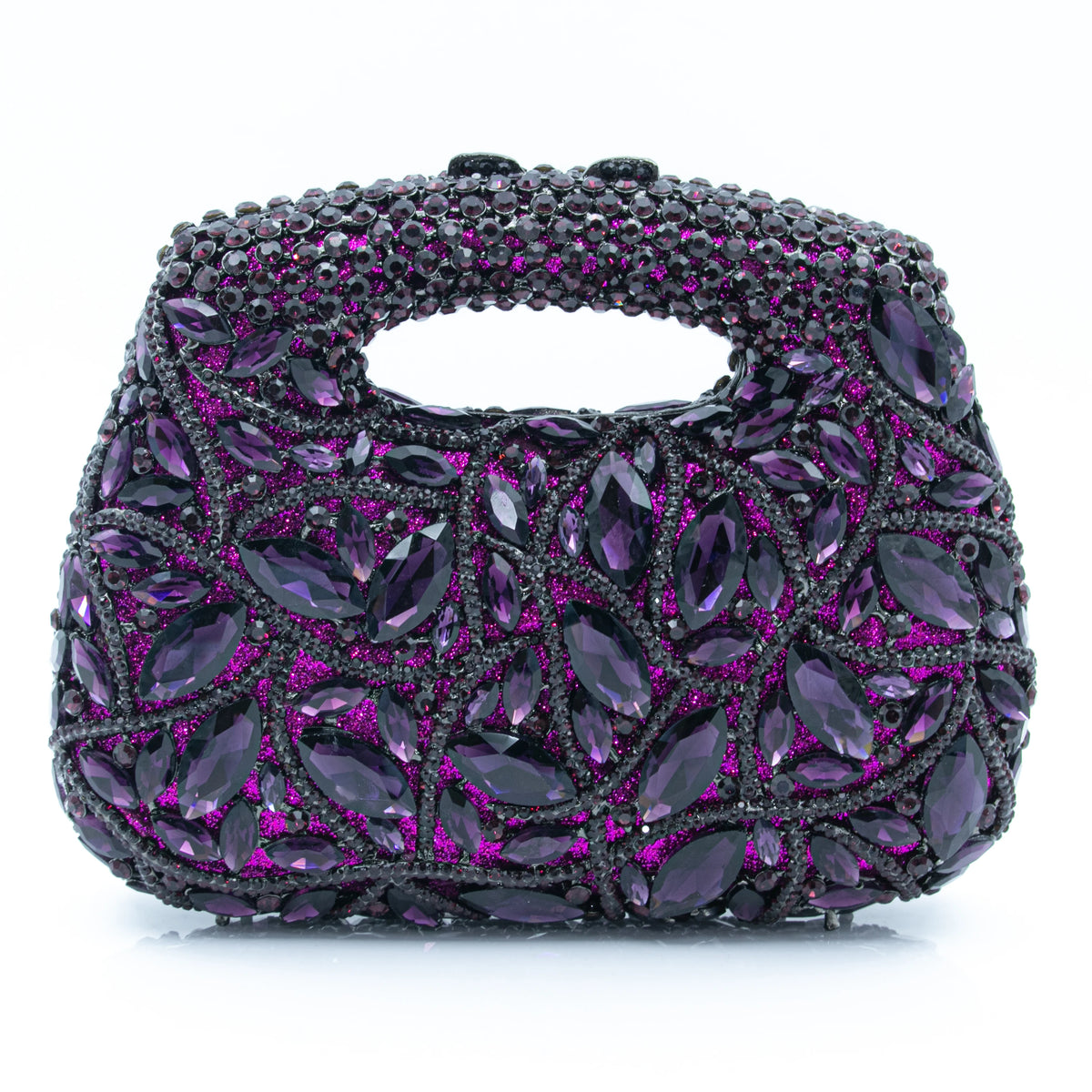 Women's Luxury Rhinestone Top Handle Evening Clutch Bag