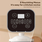 4-Quart Multifunctional Ceramic Slow Cooker and Electric Stew Pot
