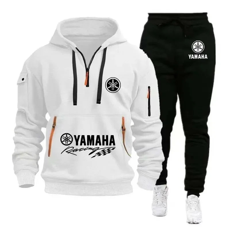 Men's Half Zip Hoodie and Jogger Pants Set