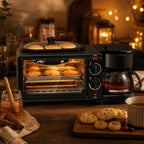 Multifunctional 3-in-1 Stainless Steel Breakfast Machine