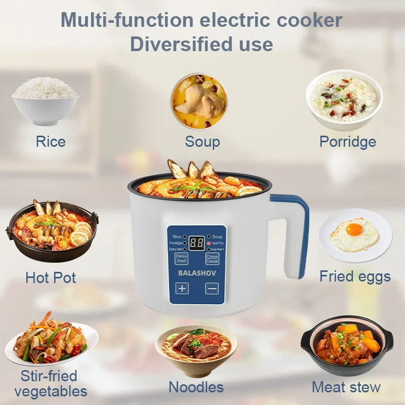 Automatic Electric 1.8 Qt Multi Cooker Rice Pot