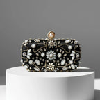 Women's Luxury Pearl Beading Evening Clutch Bag
