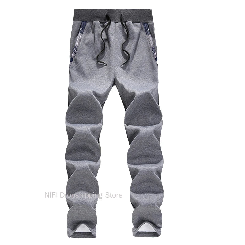 Men's Thick Warm Fleece Hooded Jacket and Pants Set