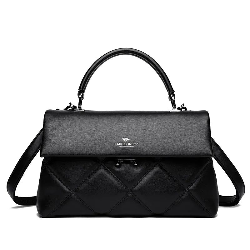 Women's Luxury Soft Leather Crossbody Shoulder Handbag