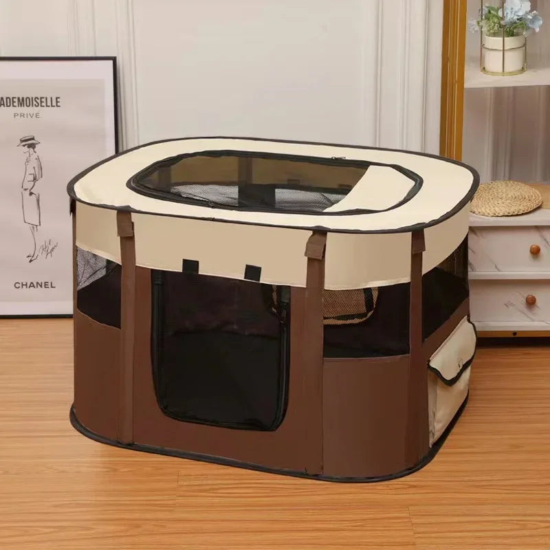 Folding Pet Delivery Room Tent Bed for Cats Dogs