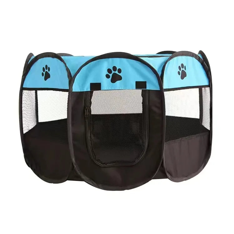 Foldable Octagonal Pet Tent Playpen for Cats Dogs