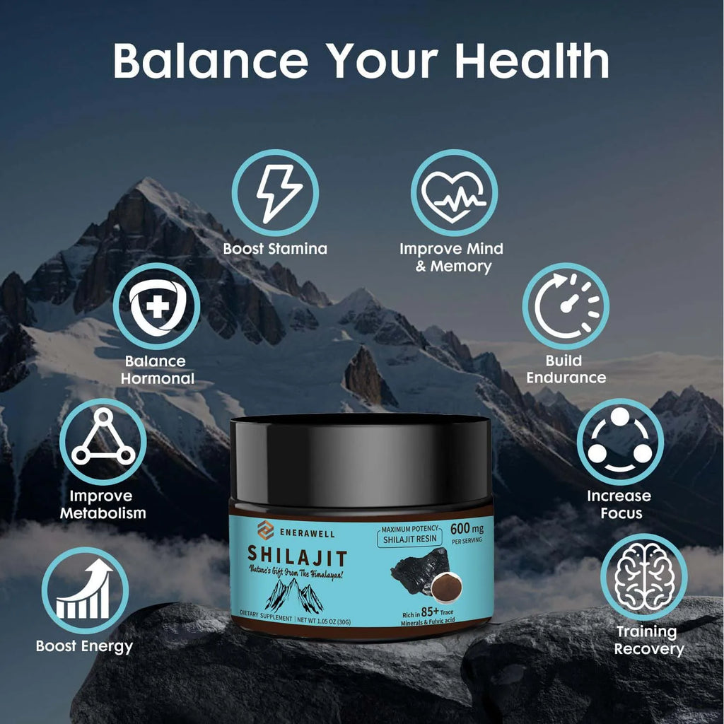 Pure Himalayan Shilajit Energy & Immune Support Dietary Supplement Resin