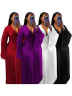Women's Elegant Dashiki Kaftan Maxi Dress