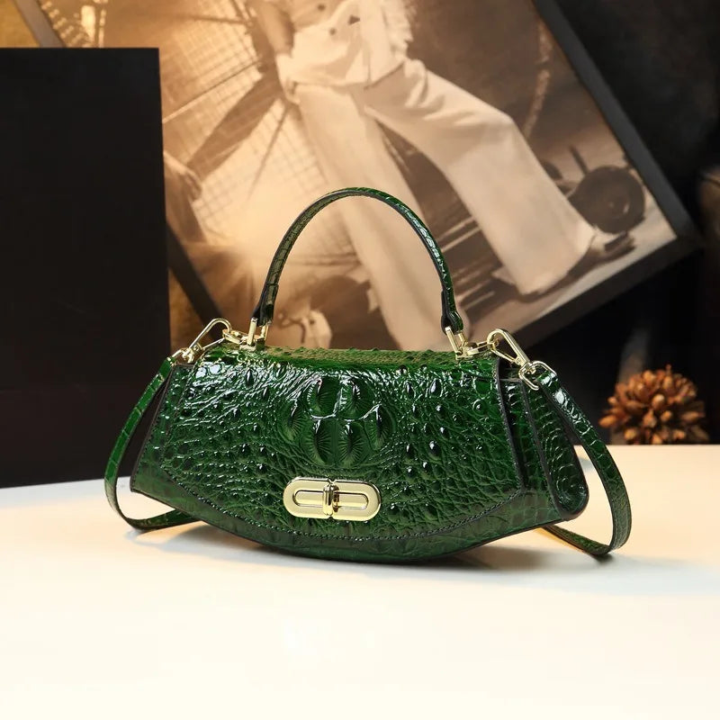Women's PU Leather Saddle Bag Zipper Crossbody
