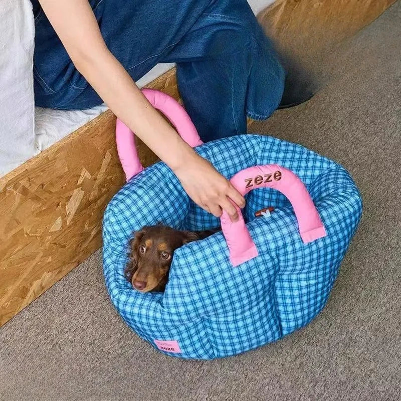 Portable Pet Car Seat Travel Bed for Cats Dogs