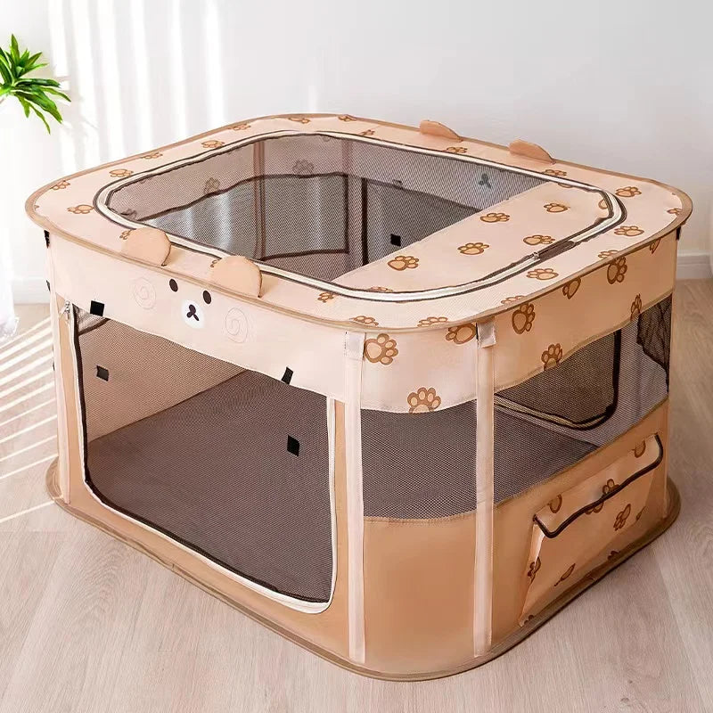 Folding Pet Delivery Room Tent Bed for Cats Dogs
