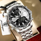 Men's Analog-Digital Quartz Watch with Week Date