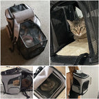 Breathable Expandable Pet Carrier Backpack for Cats Dogs