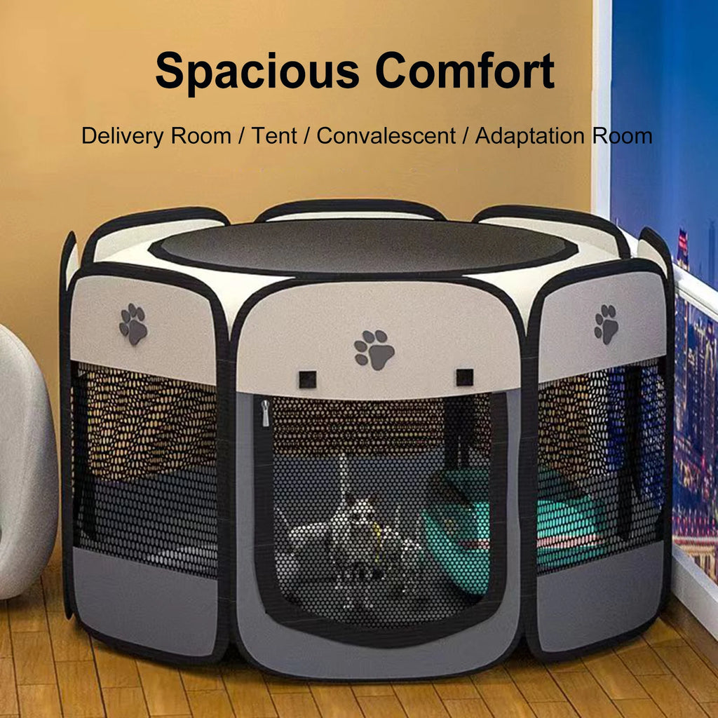 Foldable Oxford Cloth Pet Tent Playpen for Cats Dogs
