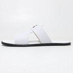 Men's Summer Metal Buckle Slip-On Flat Slippers