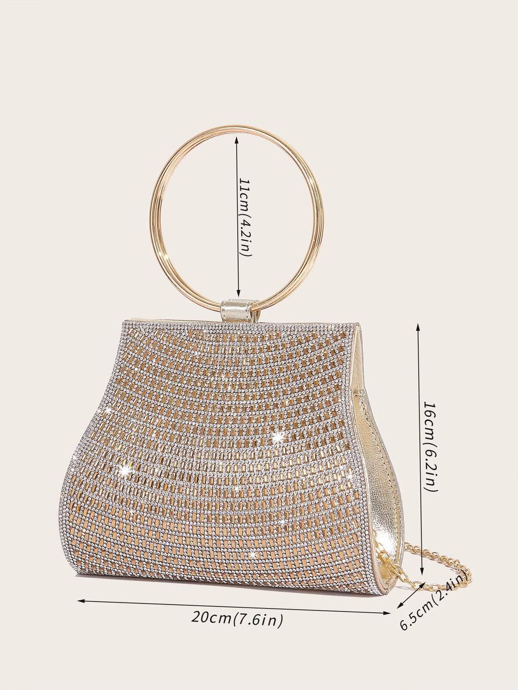 Women's Luxury Rhinestone Evening Clutch Bag