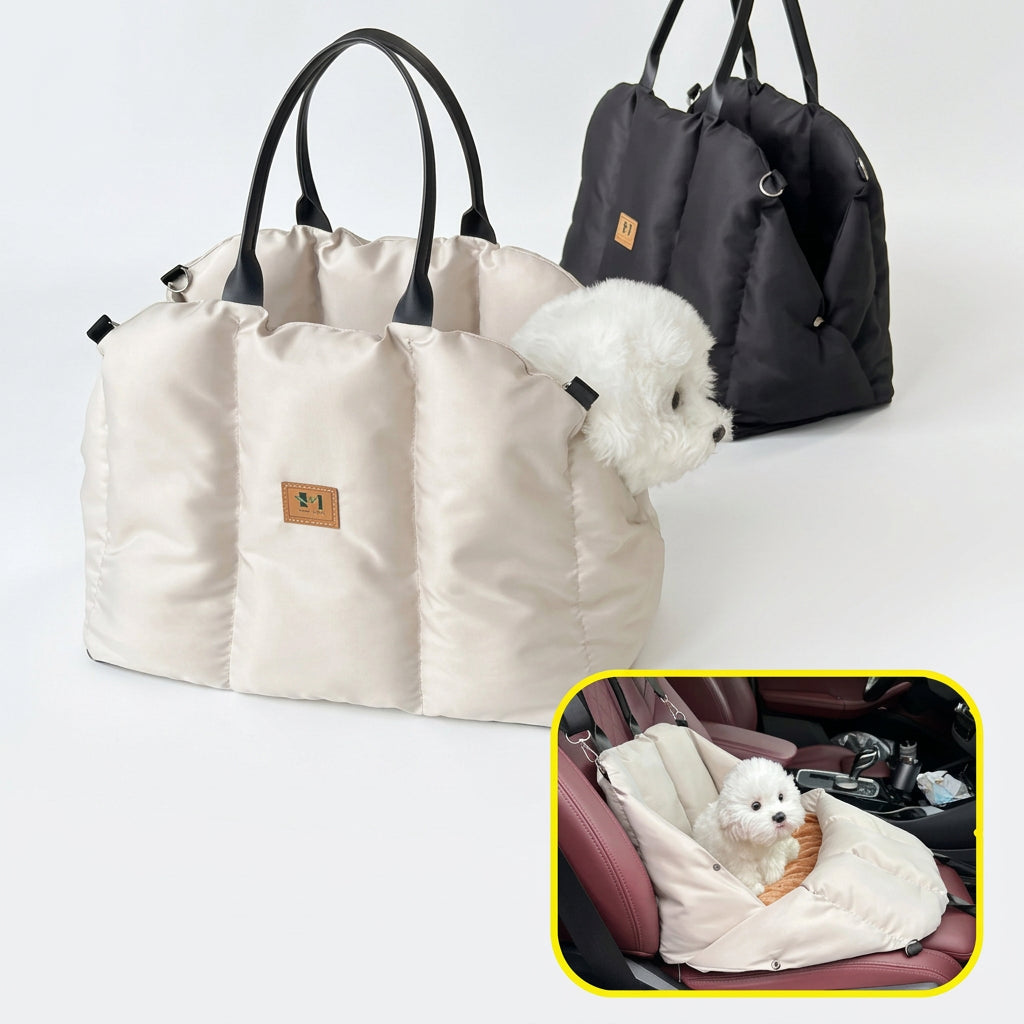 Portable Pet Car Seat Carrier Bed for Cats Dogs