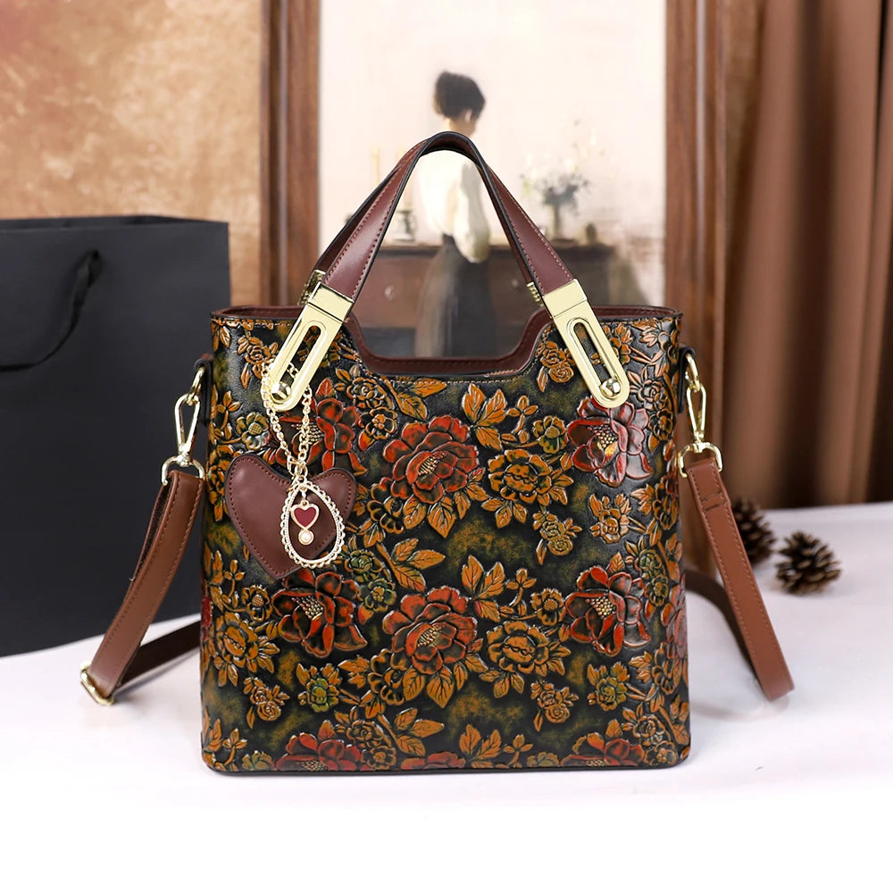 Women's Retro Large Capacity Shoulder Crossbody Bag