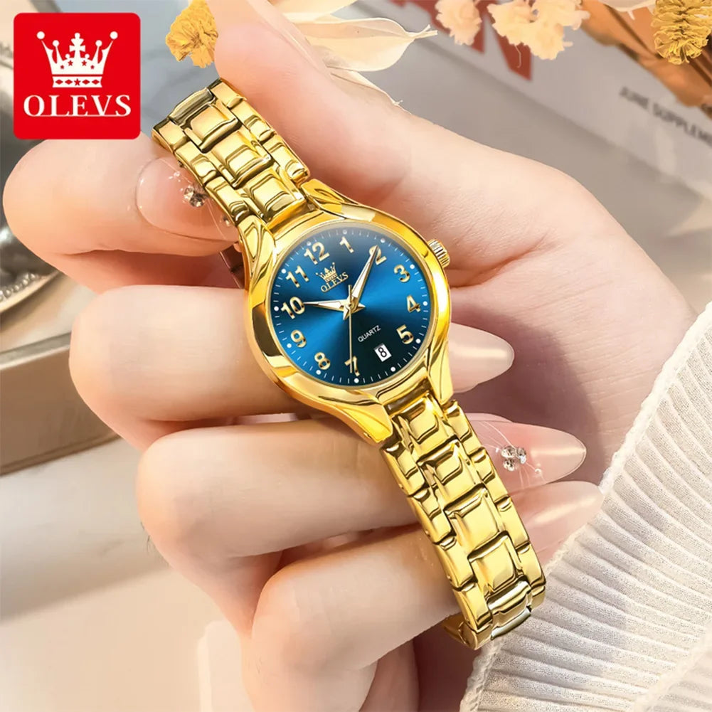 Men's Quartz Stainless Steel Watch with Calendar