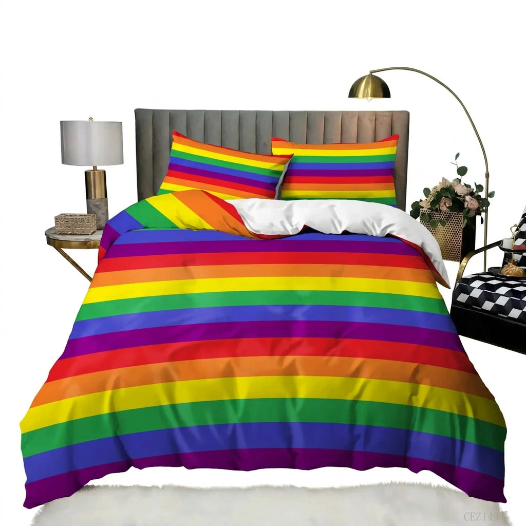 Rainbow Pride Duvet Cover Set with Pillowcases
