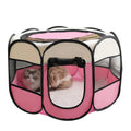 Foldable Octagonal Pet Tent Playpen for Cats Dogs