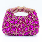 Women's Luxury Rhinestone Top Handle Evening Clutch Bag