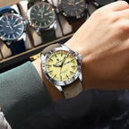 Men's Luminous Waterproof Quartz Leather Watch